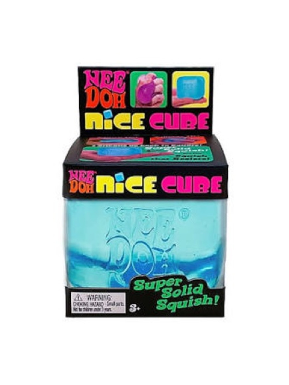 NeeDoh Nice Cube Blue Super Solid Squish Authentic Schylling NIB 💙